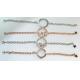 New DIY Ladies Fashion 316L Stainless Steel Round Shape Floating Glass Locket Bracelets