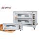 Commercial Bakery Kitchen Equipment Double Deck Four Tray Oven 220v