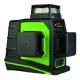 High Precision 3D Laser Level Green Multi Line With Detector Lithium Battery