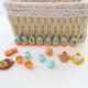 Silicone Teething Beads Soft Safe Durable Easter Silicone Eggs Beads With Hole For Pen Making