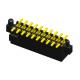 1.27 mm Female Header Connector Double Row 20 Pin Black With Side Column