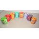 Green,red....paraffin scented glass candle collection packed by printed decor