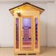 Solid Wooden 2 Person Outdoor Infrared Dry Sauna With Waterproof Shingles