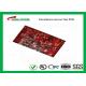 Multilayer PCB with 6Layer  printed circuit board thickness 2.5mm Red solder mask