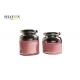 Pink Color PMMA Cream Cosmetic Jar With Plated Cover Round Shape 50g