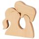 Eco-friendly Wooden 3D Building Blocks Creative Art Gift Home Ornament Decoration Solid Wood Kids Toys DIY wooden toy