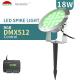 18W IP68 Waterproof Led Spike Lamp SMD3535 RGB DMX512 Control