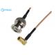 BNC Male To SMB Right Angle Female Micro Coaxial Rf Cable Rg316 For Antenna