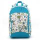Zipper  Floral Custom Logo Backpacks , Embroidered Book Bags For Teenage Girls