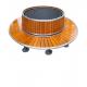 Rustproof Circular Garden Tree Seats With Solid Wood Metal Material ODM