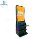 Black 55'' Curved Screen Slot Game Machine Spanish Language