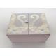 Decorative Personalised Wedding Gift Box For Guests Double Door Style Paper Packaging