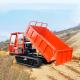 8 Ton Diesel Mobile Crawler Dumper Truck Engineering Rubber Tracks With Super Large Load Capacity