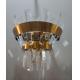 3000K - 6000K W8053 Gold Metal Crystal Wall Lamp Interior Decoration