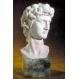 white Marble Michelangelo's David bust