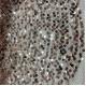 Sequins Embroidery Fabric 70% P 30% M Gold Color Used For Decorate Evening Dresses