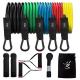 Fitness Latex 11pcs Resistance Bands ,  Resistance Band Tube Pull Rope Sport Set