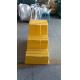 Yellow Plastic Polyethylene Three Steps Safety Step Stool