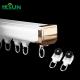 Ceiling Mounted System Square Curtain Track Hotel Aluminum Profile Rail