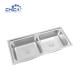 modern international SUS304 kitchen sink double bowl kitchen sink for house