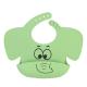 Green Meal Silicone Feeding Bib Customized Silicone Weaning Bibs