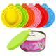 Portable Durable Silicone Cat Food Lids , Nontoxic Silicone Pet Food Can Cover