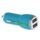 2.1A dual usb car charger with running led light