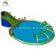 Commercial Water Play Equipment Mobile Land Inflatable Ground Water Park Large Pool Slide