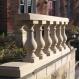 White Marble Stair Railing Designs Natural Stone Roman Balcony Balustrade Handrail Modern Outdoor Home