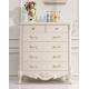 luxury French style wooden 6 drawer cabinet furniture