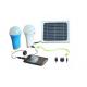 Mini solar lamps 5W with 2pcs LED bulbs high lumens with hook and mobile charging