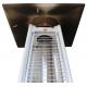 Pyramid Flame Glass Tube Propane Patio Heater , Exterior Space Heaters 590g/Hr Flux