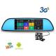 3G 7inch 1080P Android car CCTV camera  rearview mirror dvr GPS navigation