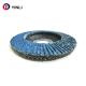 T27 T29 4.5 Inch Blue Disco Flap Zirconia Cool Grinding For Metal