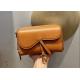 19cm Length Leather Caro Double Hand Bag Super Capacity Adjustable Strap