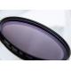 Variable ND Filter Black Color With Adjustable Size 75 Degrees ND2X-ND32X 67mm