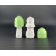 Colored Cap Empty PP Plastic 50ml Roll On Bottles Customized Color