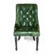 antique style green leather dining chair furniture,#XD0070