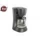 Custom Black Home Coffee Machines 600W 0.6L Drip Electrical With 50-60Hz