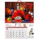 PLASTIC LENTICULAR high quality 3D lenticular wall calendar plastic changing flip 3d lenticular calendar for office