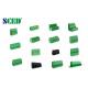 Plastic Nickel Plated PCB Terminal Block Green 5.08mm 10A Double Levels