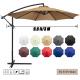 Patio Umbrella, Yard Umbrella Push Button Tilt Crank, Terrace Garden Restaurant Patio Parasol Outdoor Umbrella