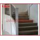 Wrought Iron Staircase VK114S  Wrought Iron Handrail Tread Beech,Railing tempered glass, Handrail b eech Stringer,carbon