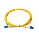 LC/UPC Cabo Yellow LSZH SM MM Single Core Fiber Optic Cable Patch Cord