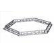 Hexagonal Truss Silver For Lighting Stage Truss / Steel Roof Truss