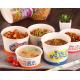 Different Size Paper Snack Bowls / White Round Disposable Paper Soup Bowls