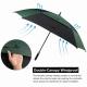 extra large Wind Proof Double Canopy Umbrella , Durable Square Golf Umbrella EVA Handle