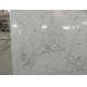 Cararra White Artificial Quartz Slabs , 93% Natural Quartz Stone For Kitchen