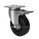 Edl Mini 2.5 Plate Brake Caster with Black PU Wheel and 35kg Load Capacity 26225-66