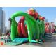 Chameleon Design Inflatable Adventure Park , Inflatable Bounce House With Slide